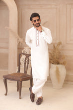 Load image into Gallery viewer, ER 702 Whitw Shalwar Kameez For Mens