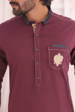 Load image into Gallery viewer, ER 685 Maroon kurta Pajama Dress