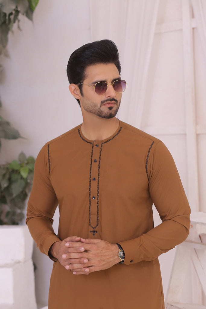 ER 692 tan Mens Wear Kurta Pajama