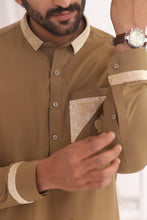 Load image into Gallery viewer, ER 732 Gold Men&#39;s Shalwar Kameez