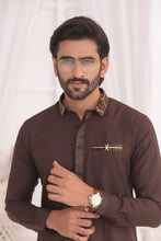 Load image into Gallery viewer, ER 696 Brown Dress Kurta Pajama