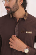 Load image into Gallery viewer, ER 696 Brown Dress Kurta Pajama