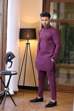 Load image into Gallery viewer, ER 684 Maroon Cotton Kurta Pajama