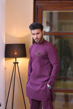 Load image into Gallery viewer, ER 684 Maroon Cotton Kurta Pajama