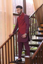 Load image into Gallery viewer, ER  WC 1052 Maroon Waist Coat