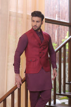 Load image into Gallery viewer, ER  WC 1052 Maroon Waist Coat