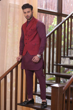 Load image into Gallery viewer, ER  WC 1052 Maroon Waist Coat