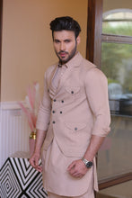 Load image into Gallery viewer, ER WC 1054 Beige Waist Coat