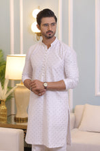 Load image into Gallery viewer, CK 708 White Chikankari Kurta Pajama