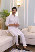 Load image into Gallery viewer, CK 708 White Chikankari Kurta Pajama