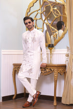 Load image into Gallery viewer, CK 717 White Kurta Pajama For Men