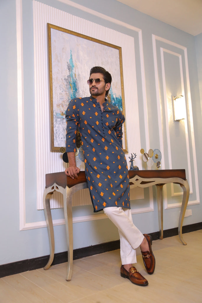 CK 712 Green Kurta Pajama For Men