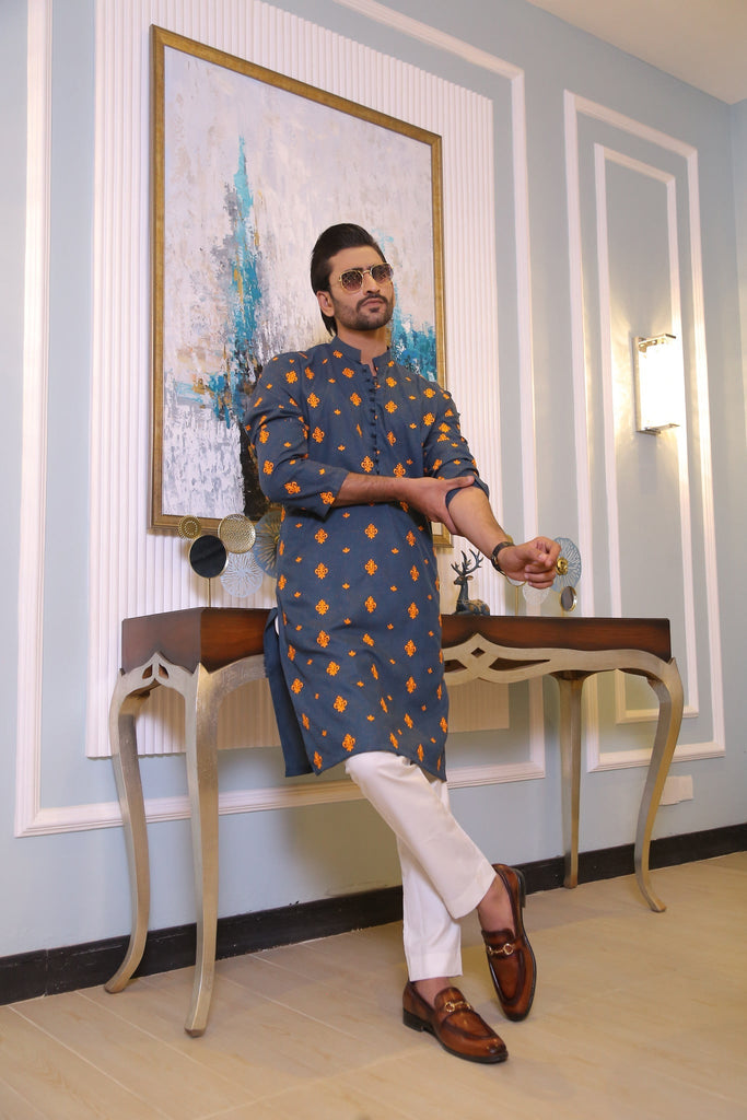 CK 712 Green Kurta Pajama For Men