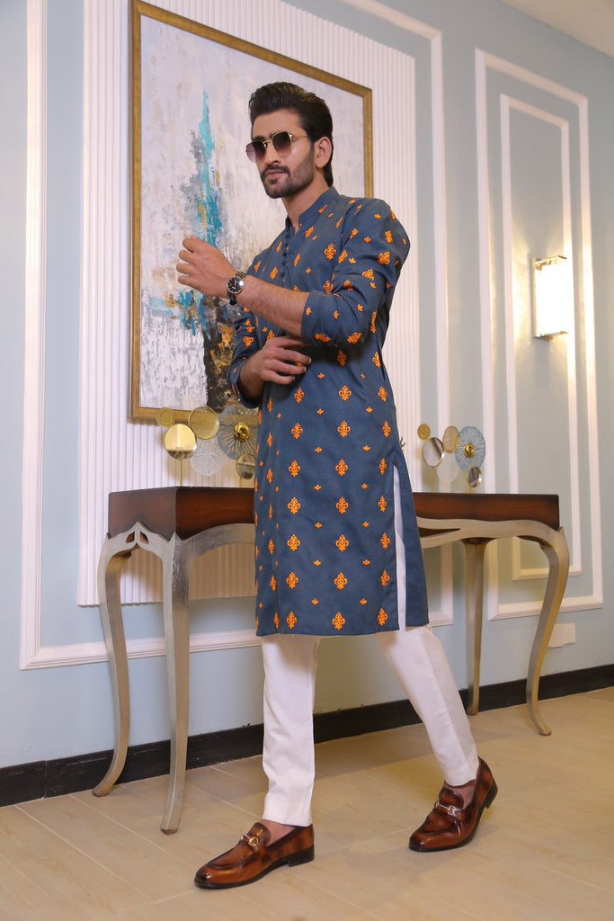 CK 712 Green Kurta Pajama For Men