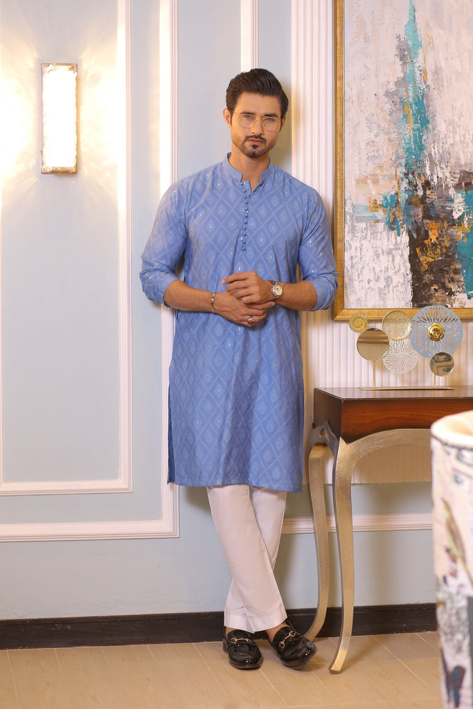 CK 713 Sky Blue Dress Kurta Pajama