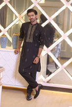 Load image into Gallery viewer, CK 715 Black Men&#39;s Pajama Kurta