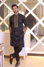 Load image into Gallery viewer, CK 715 Black Men&#39;s Pajama Kurta