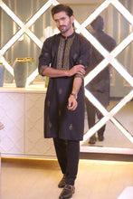 Load image into Gallery viewer, CK 715 Black Men&#39;s Pajama Kurta