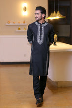 Load image into Gallery viewer, CK 711 Black Kurta Pajama Design