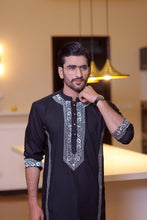 Load image into Gallery viewer, CK 711 Black Kurta Pajama Design