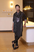 Load image into Gallery viewer, CK 711 Black Kurta Pajama Design