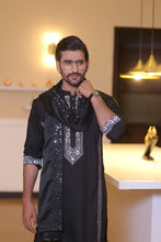 Load image into Gallery viewer, CK 711 Black Kurta Pajama Design