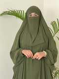 Alma Jilbab Set (Olive - Color)