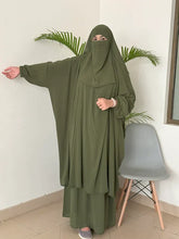 Load image into Gallery viewer, Alma Jilbab Set (Olive - Color)