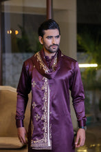 Load image into Gallery viewer, ER 703 Purple Gents Pajama Kurta