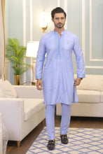 Load image into Gallery viewer, CK 709 Sky Blue Chikankari Kurta For Men