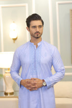 Load image into Gallery viewer, CK 709 Sky Blue Chikankari Kurta For Men