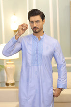 Load image into Gallery viewer, CK 709 Sky Blue Chikankari Kurta For Men