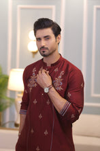 Load image into Gallery viewer, CK 714 Maroon Kurta Pajama Male