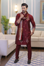 Load image into Gallery viewer, CK 714 Maroon Kurta Pajama Male