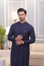 Load image into Gallery viewer, ER 707 Mid Night Blue Kurta Pajama