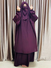 Load image into Gallery viewer, Alma Jilbab Set (Dark Purple - Color)