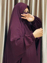 Load image into Gallery viewer, Alma Jilbab Set (Dark Purple - Color)