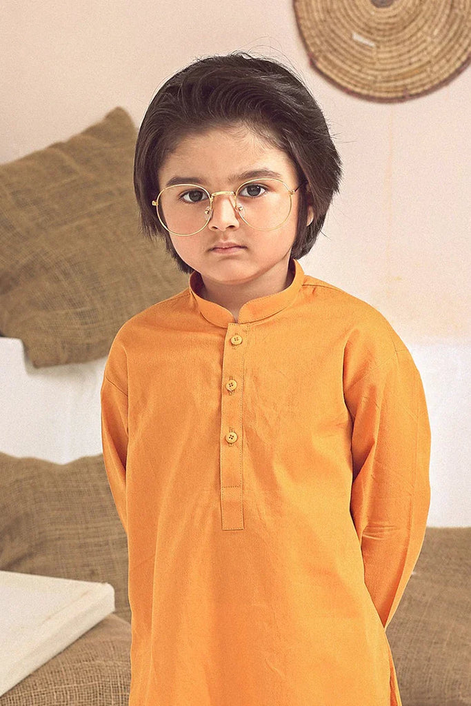 Istor - Stitched  - Kids Kurta - Orange - IST-102