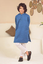 Load image into Gallery viewer, Istor - Stitched  - Kids Kurta - Royal Blue - IST-103