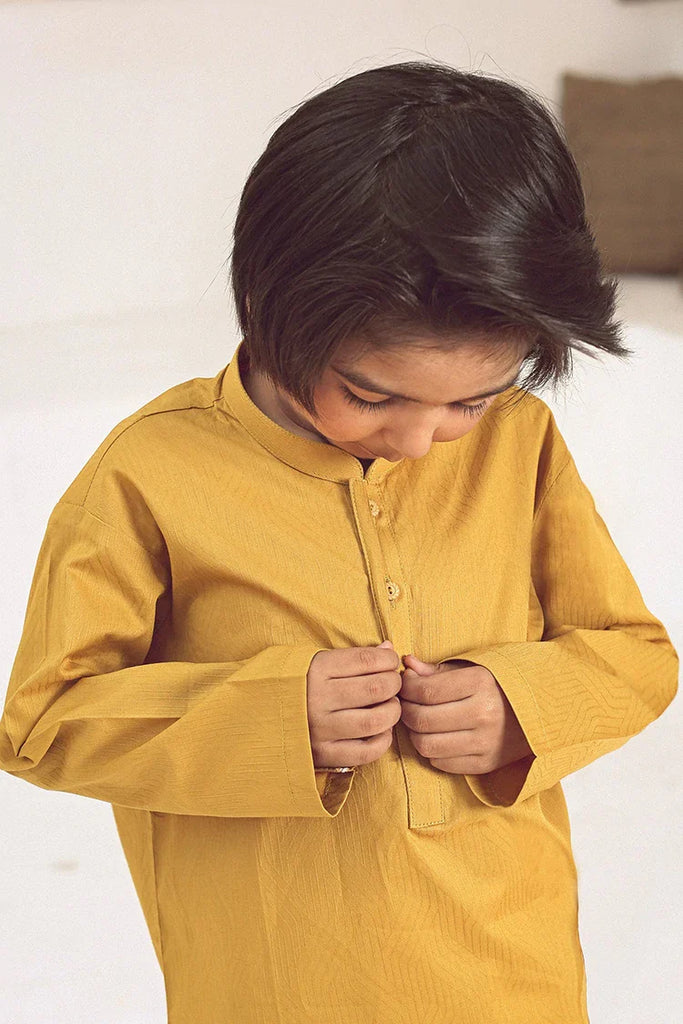 Istor - Stitched - Kids Kurta - Yellow - IST-104