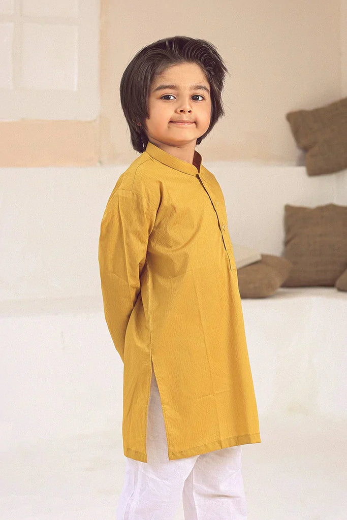 Istor - Stitched - Kids Kurta - Yellow - IST-104