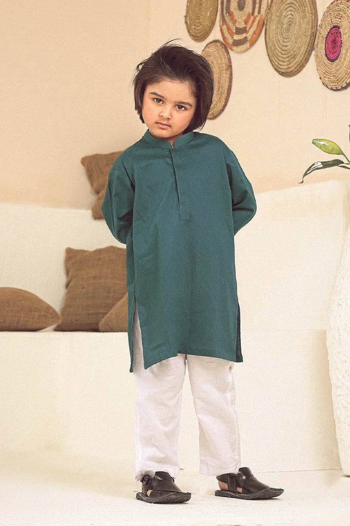 Istor - Stitched  - Kids Kurta - Green - IST-105