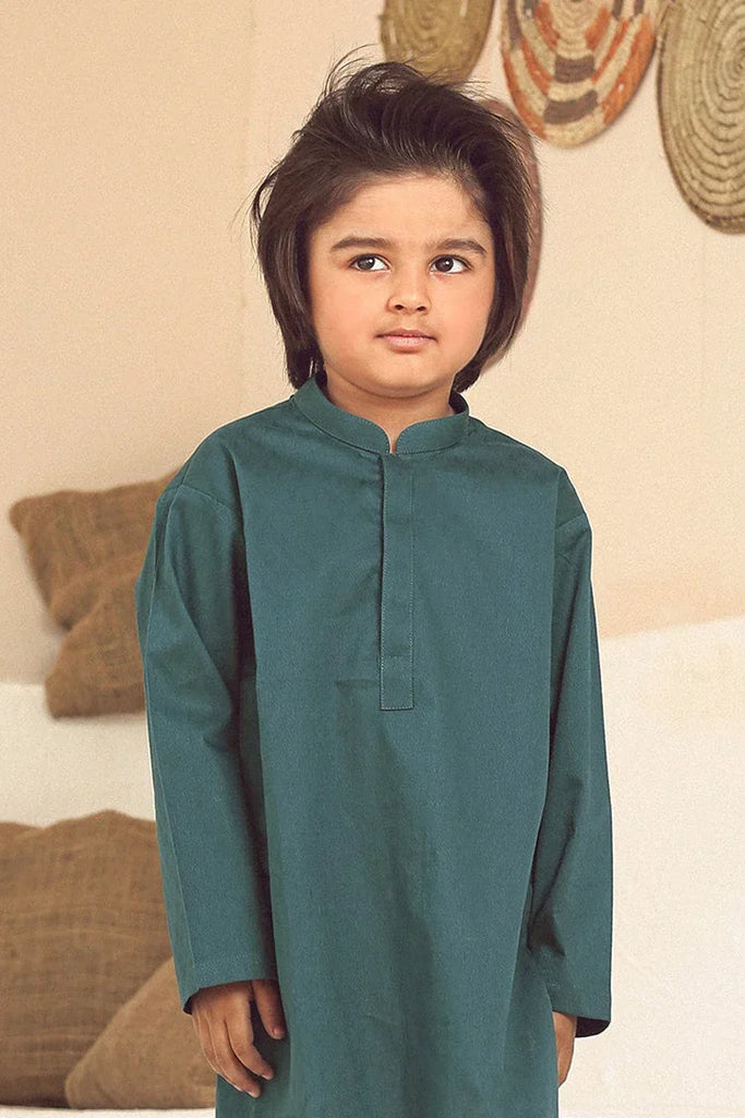 Istor - Stitched  - Kids Kurta - Green - IST-105