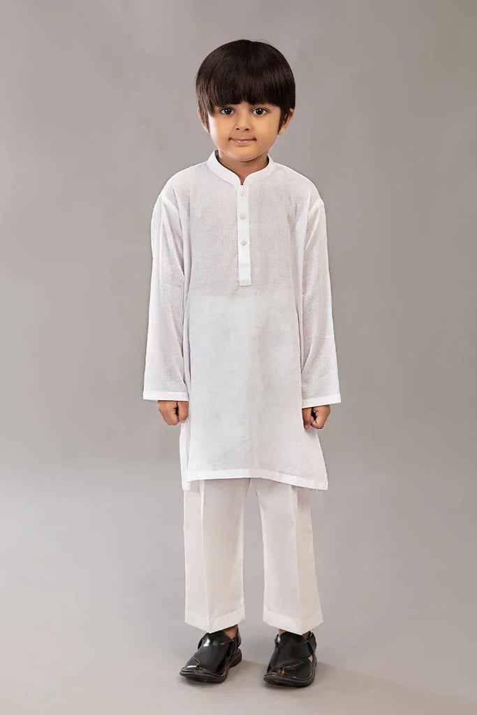 Istor - Stitched  - Kids Kurta - White - IST-107