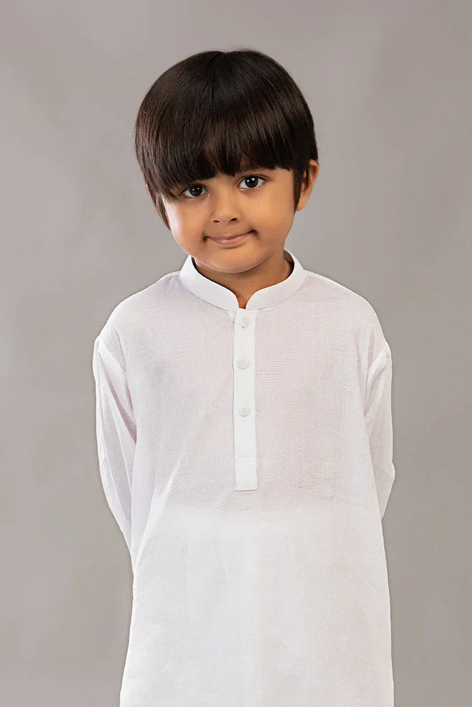 Istor - Stitched  - Kids Kurta - White - IST-107