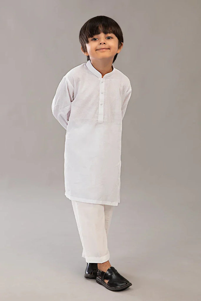 Istor - Stitched  - Kids Kurta - White - IST-107