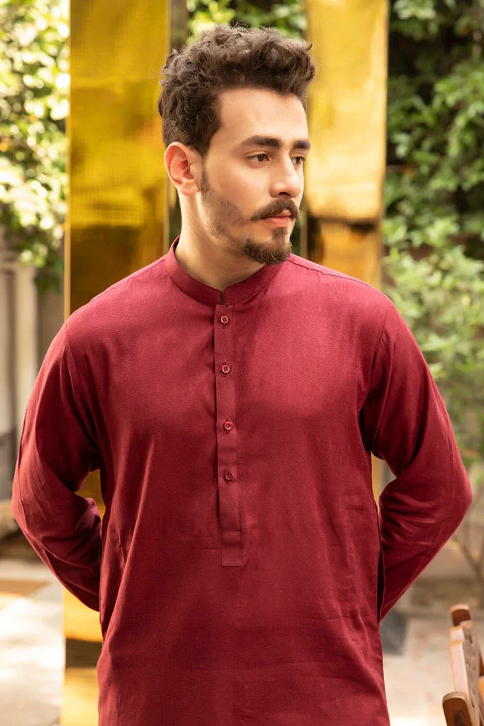 Istor - 1 Pc Stitched - Blood Red Kurta - IST-16