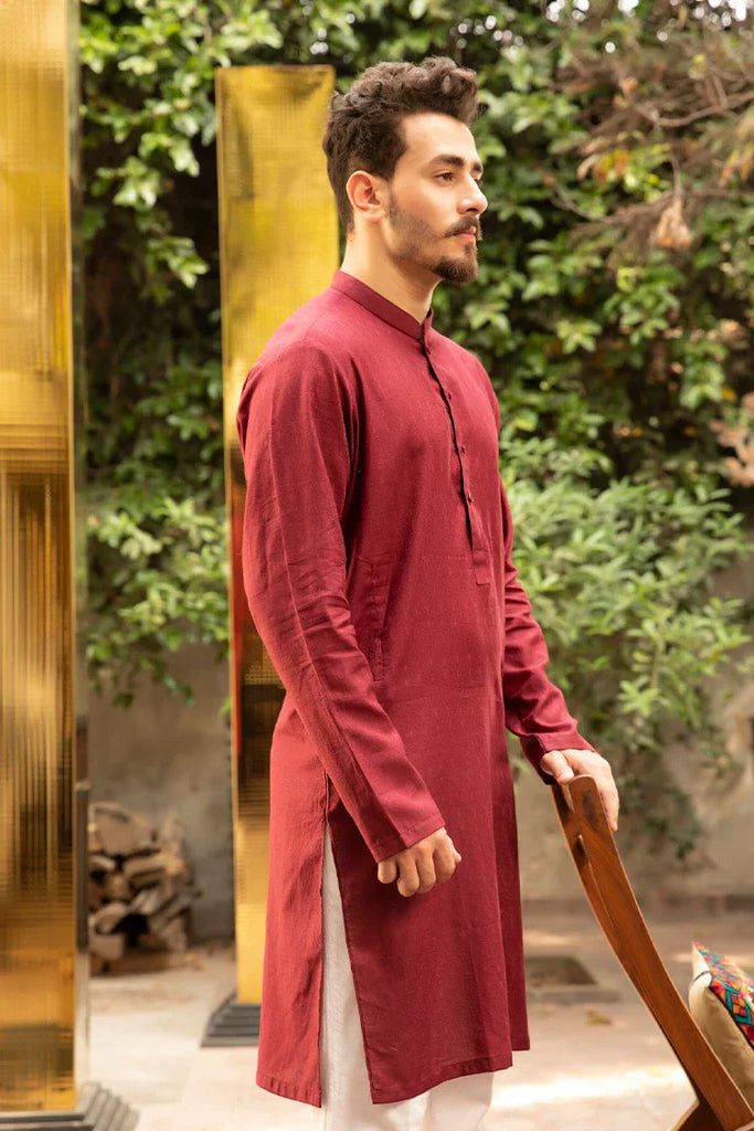 Istor - 1 Pc Stitched - Blood Red Kurta - IST-16