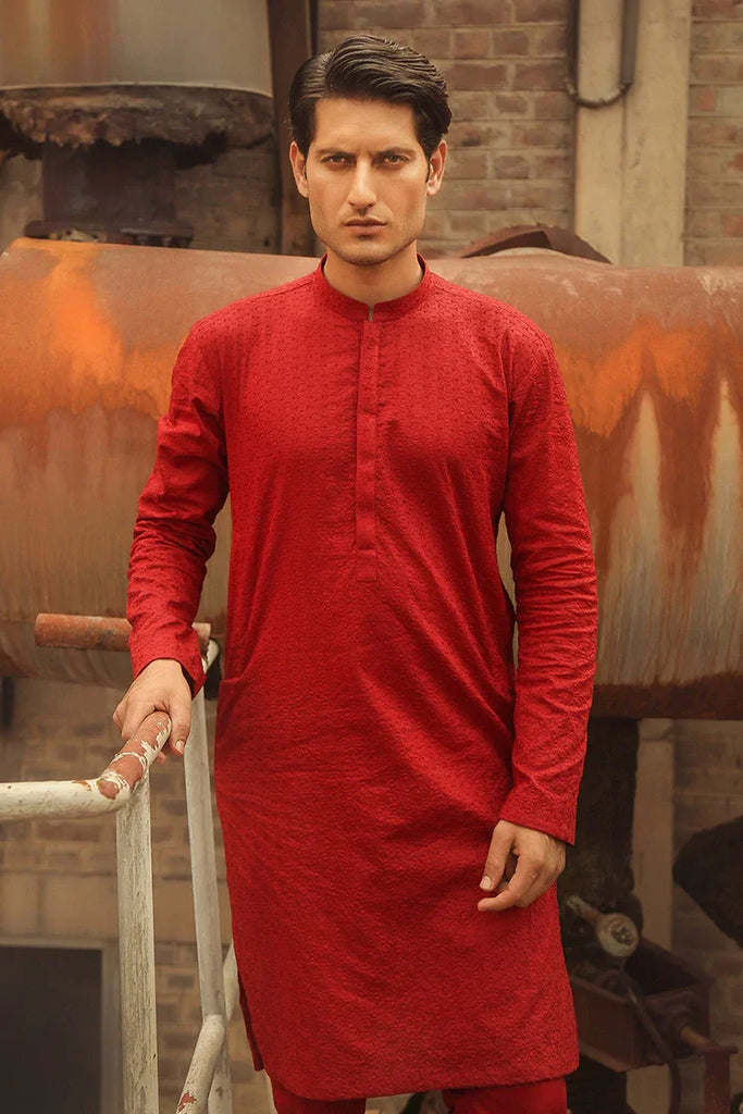 Istor - 1 Pc Stitched - Red Kurta - IST-42