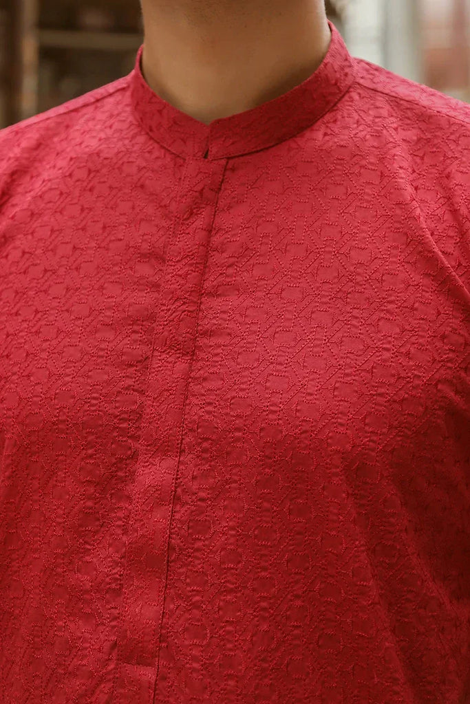 Istor - 1 Pc Stitched - Red Kurta - IST-42